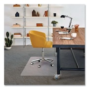 Floortex Chair Mat 48"x60", Rectangular Shape, Clear, for Carpet PF1115225EV